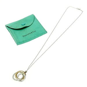 TIFFANY Co Silver Interlocking Circle Necklace